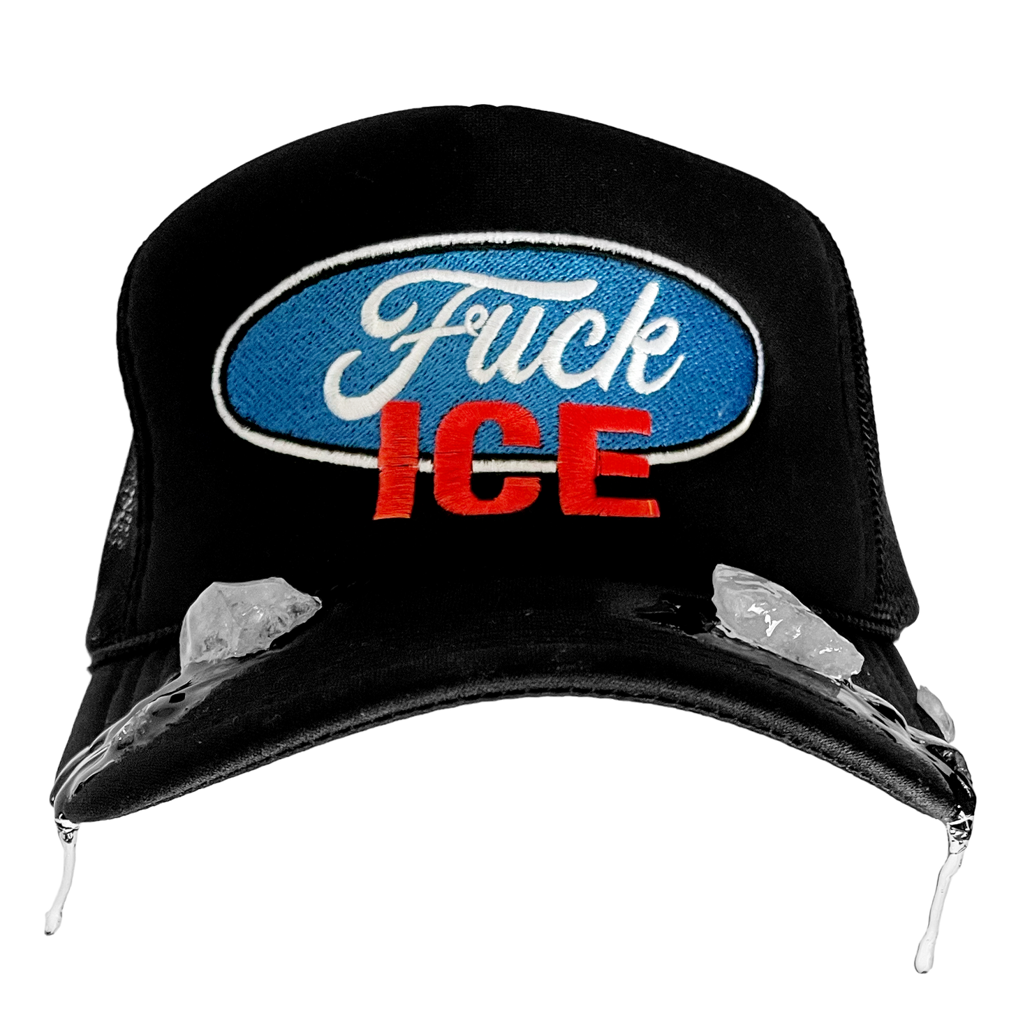 Fuck Ice Trucker Hat (1 of 1 Ice Melt Brim)