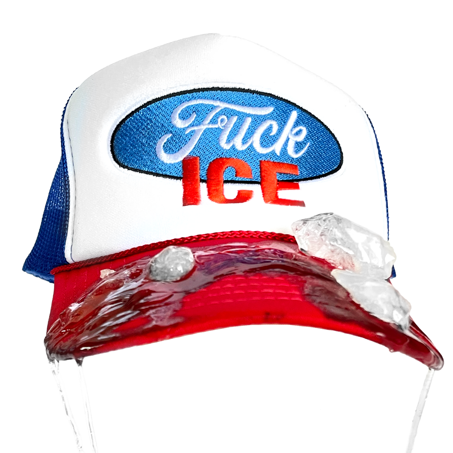 Fuck Ice Trucker Hat (1 of 1 Ice Melt Brim)