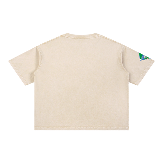 Fuck Ice Baseball Script Tee (Baby Tan)