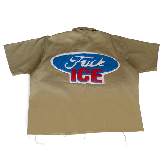 Fuck Ice Work Shirt (1 of 1 Ben Davis)