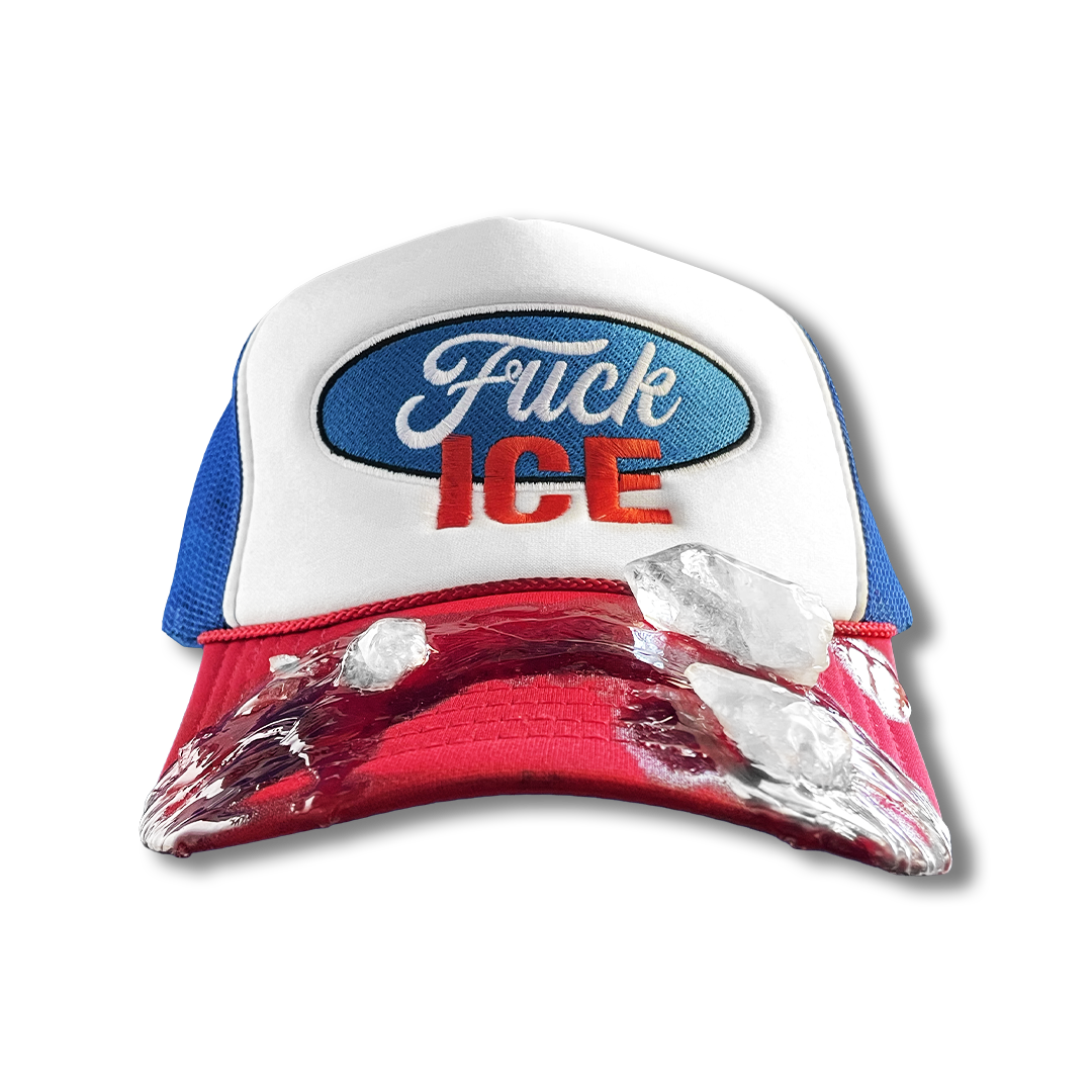 Fuck Ice Trucker Hat (RED/WHITE/BLUE 1/1)