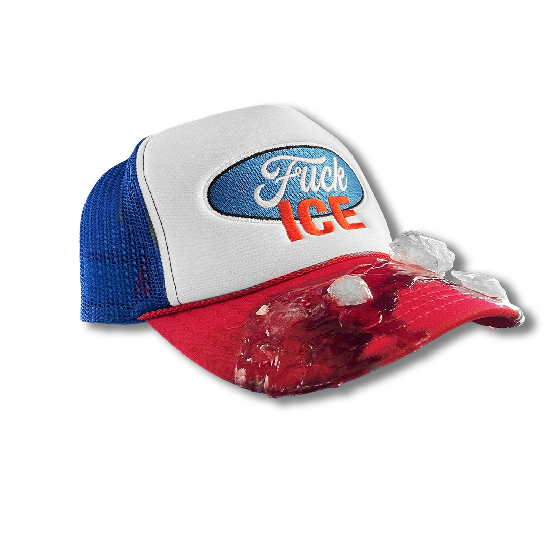 Fuck Ice Trucker Hat (RED/WHITE/BLUE 1/1)