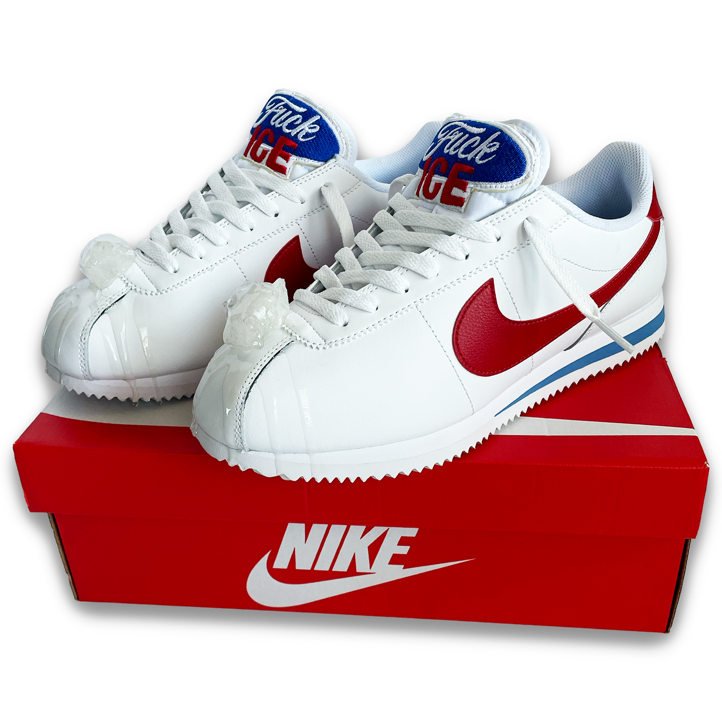 Fuck Ice Nike Cortez (1 of 1 Ice Melt Toe)
