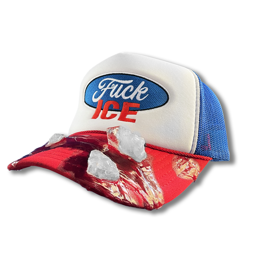Fuck Ice Trucker Hat (RED/WHITE/BLUE 1/1)